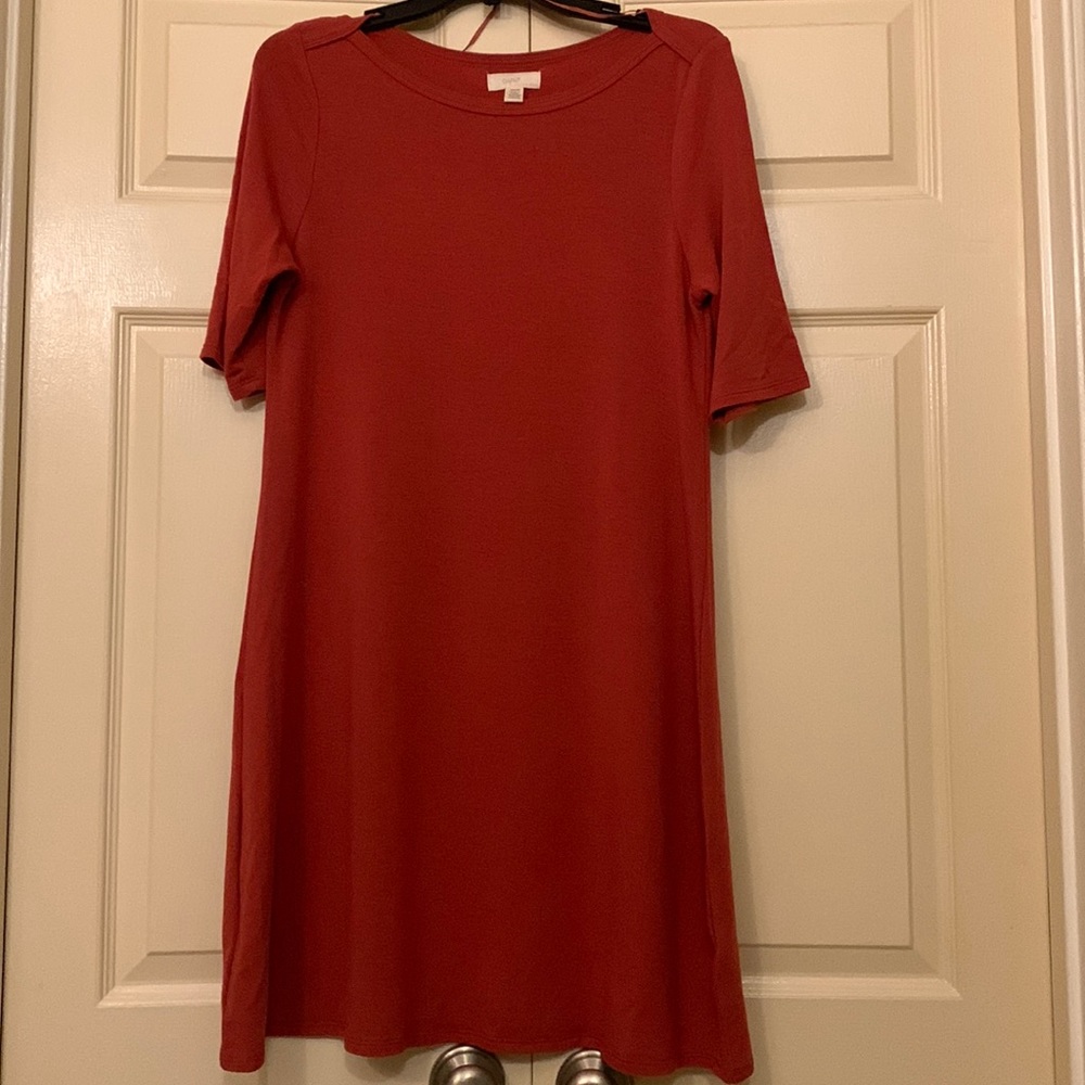 Cupid Blush super cute and comfy Tshirt dress - Rust color